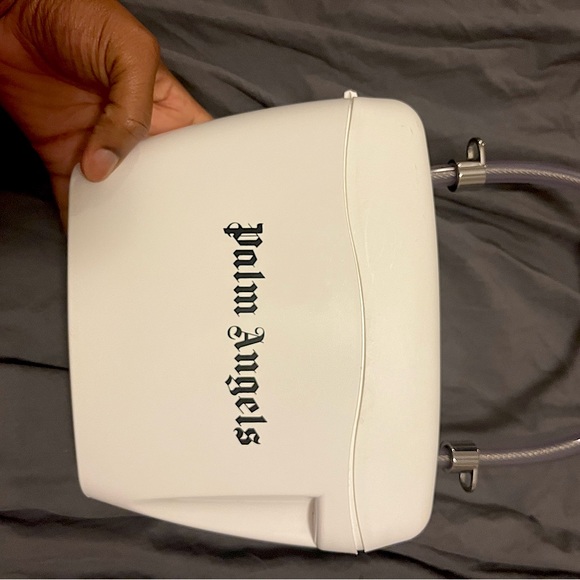 Palm Angels Handbags - Lightly used white Padlock Palm Angels bag